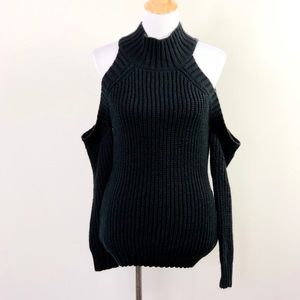 Fashion Nova Black Cowl Neck Sweater